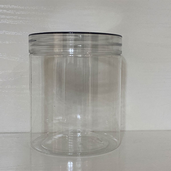 transparent 300ml 400ml 500ml plastic food jar with wide mouth