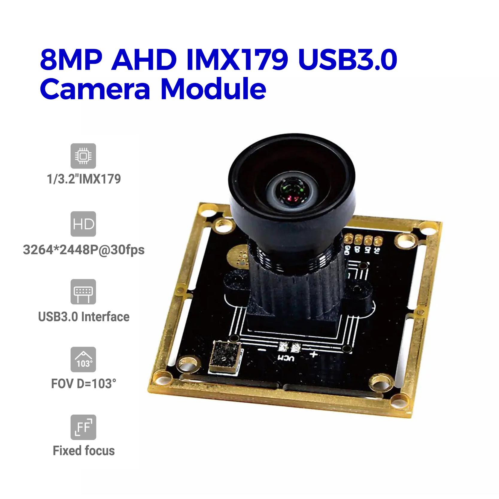 Customized 8MP IMX179 AHD USB3.0 Camera Module Featured Image