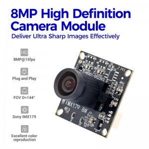 IMX179 8MP kameras modulis dokumentu skenerim
