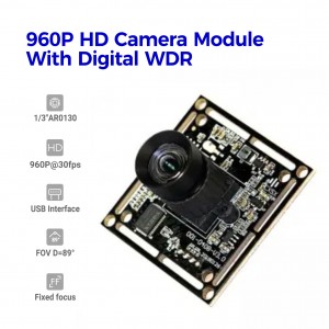 1.3MP AR0130 Fixed Focus Camera Module for Refrigerated Cabinet
