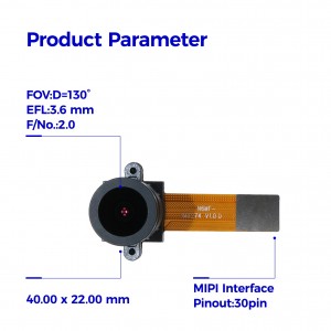 8MP Sony Cmos senzor IMX274 140 stupnjeva širokokutni MIPI modul kamere