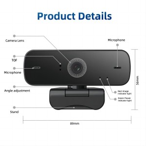 TOF 1080P USB wo Definisyon wotasyon òdinatè Webcams