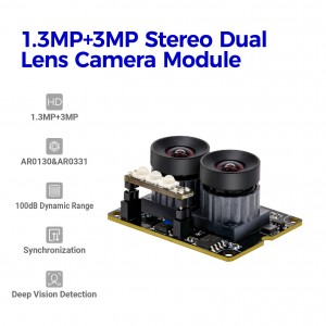 3MP WDR AR0331 modul kamere s dvostrukim objektivom