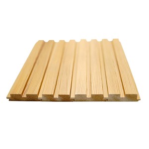 95x21mm Pine Lumber Fluted Wall Panel Decoration Cladding