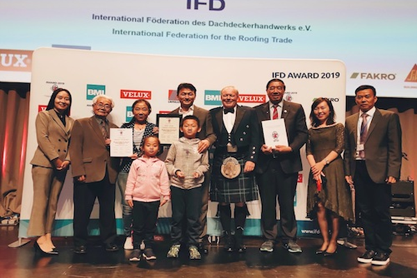 Hanbo™ ha vinto il premio internazionale per l'ingegneria dei tetti spioventi dell'anno 2019!