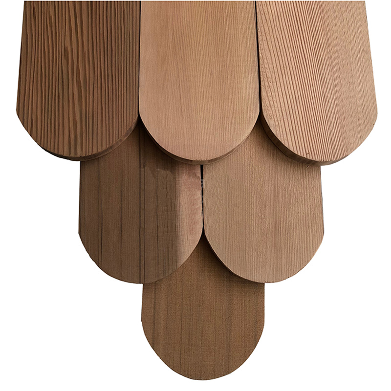 High-Quality Cheap Wood Shingles Company Factories - Round Cedar Shingles  – Hanbo