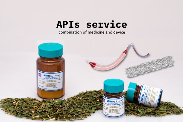 How can APIs service support a project of combination of medicine and device
