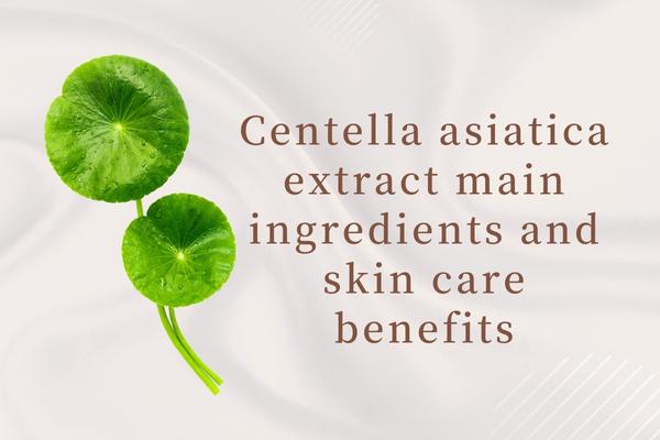 Centella asiatica extract main ingredients and skin care benefits