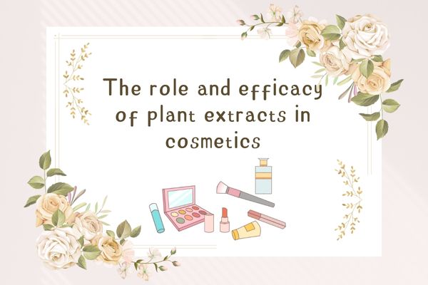 The role and effectiveness of plant extracts in cosmetics