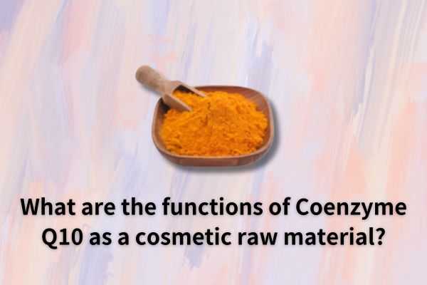 What are the functions of Coenzyme Q10 as a cosmetic raw material?