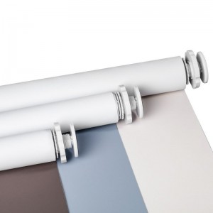 Waterproof PVC + Polyester Office Roller Blinds Full-shading Bedroom Blinds