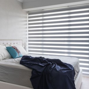 Window Blinds Bedroom Sunshading Printing Venetian Curtains Zebra Automatic System Motorized Blinds Shades