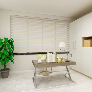 Window Blinds Bedroom Sunshading Printing Venetian Curtains Zebra Automatic System Motorized Blinds Shades