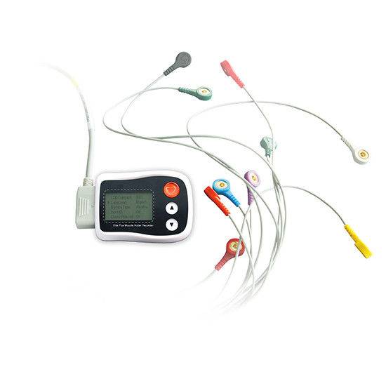 LED Screen Digital ECG Machine , ECG Dinamico Holter For Heart Rate ECG