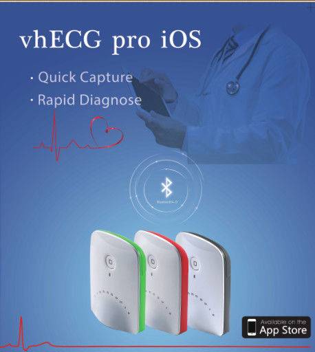 Bluetooth Connection IPad ECG Machine With Smart Electrocardiograph Recorders