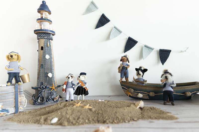 Assorted cute handmade felt dog sailors Featured Image