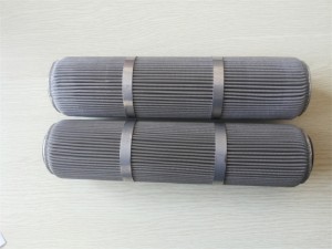 Stainless Steel 304 pleated filter elements 75 micron for PET Extruder