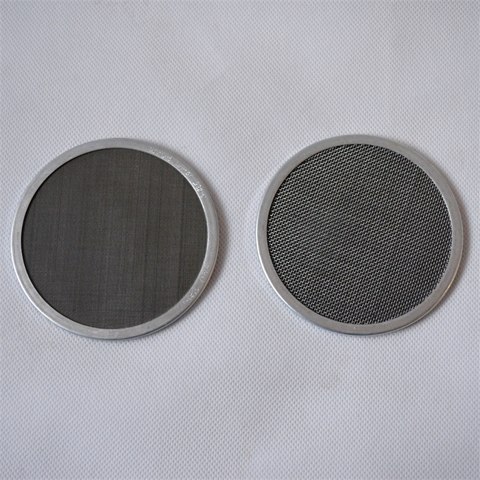 Chinese wholesale Stainless Steel Wedge Wire Bend Screen Filter - Rimmed Filter Disc of mat AISI 304  Al 99,5 ENAW 1050A (rim width 5 mm) Plastic Filtration stainless steel filter screen Disc R...