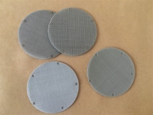 Multilayer Spot Welding Extruder Screen Special shaped mesh mat polyethylene film filtration stainless steel filter packs