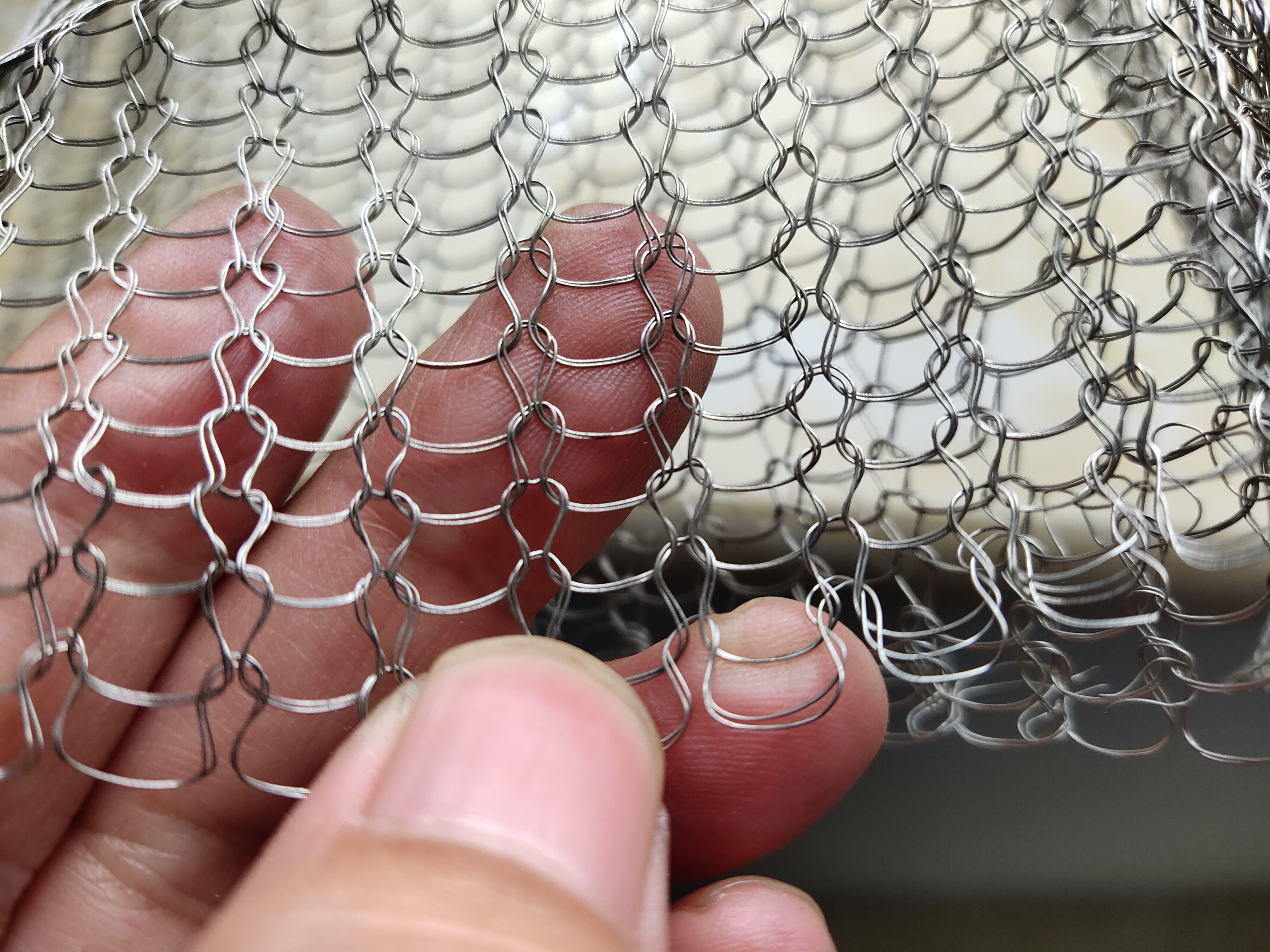 OEM/ODM Manufacturer Woven Stainless Steel - 304 Knitted Wire Mesh for Gas liquid filtration – Hanke