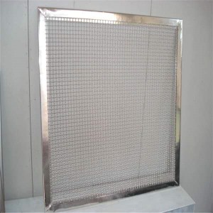 Flame proofing wire mesh ss mesh with frame China factory