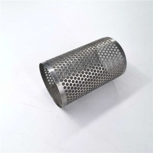 Perforated tube punch tube filter with different shape holes