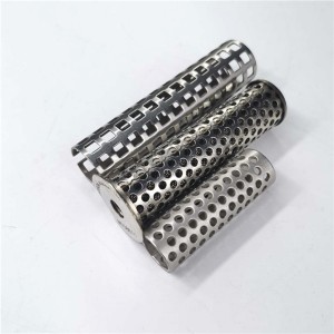 Perforated tube punch tube filter with different shape holes