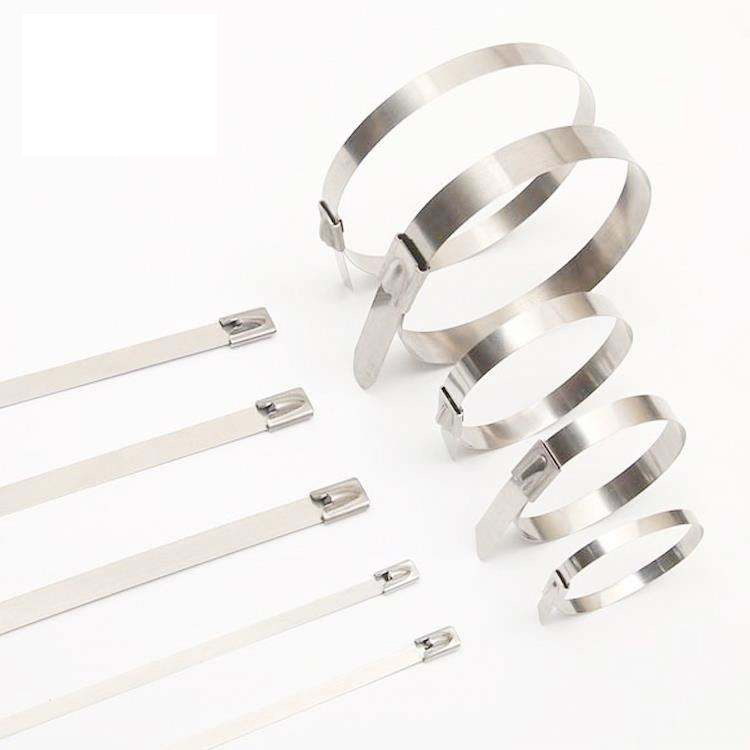 Metal Wrap Cable Tie Ball locLk Metal Zip Ties Plastic PVC plastic-coated Stainless Steel Cable Ties
