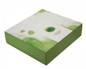 Eco Elegant Paper Cardboard Boxes Lid&Base Cosmetic Loose Powder Gift Packaging Boxes Custom Silver Foil Logo
