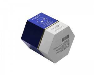 Pentagon Shape Customized Skin Care Box Gift Box Rigid Box with Lid