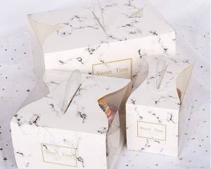 wholesale white packaging clear paper cake boxes in bulk