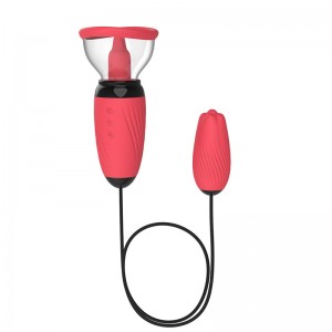 Double-Headed Vibrator with Breast Suction and Tongue Licking Function