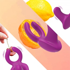Rabbit Remote Control Cock Ring Anal Vibrator, DL-WV-109 Womens Sex Toys for Clitoris G-spot Dual Stimulation