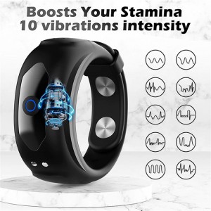 Domlust Locking Vibrating Cock Ring with Magnetic Charging – Adjustable Size for Maximum Pleasure