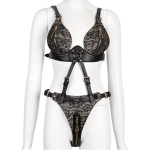 Handcrafted Leather Fetish Sex Clothing Lingerie for BDSM Enthusiasts