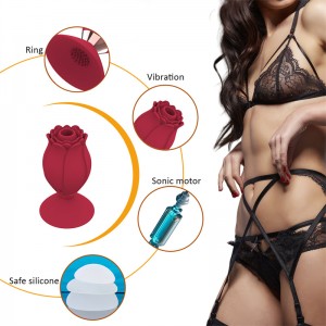 Rose and Suction Cup Nipple Massager – Satisfy Your Desires [DL-ROSE-69]