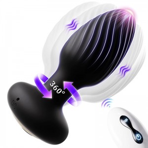 Domlust 360° Rotating Vibrating Butt Plug Vibrator, Remote Control Anal Plug, Amazon Best Seller
