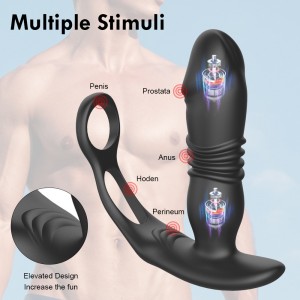Domlust Wireless Remote Control Anal Massager with 49 Modes of Pleasure