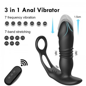 Domlust Wireless Remote Control Anal Massager with 49 Modes of Pleasure