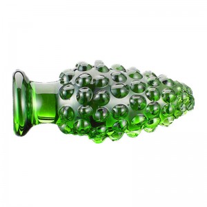 Crystal Glass Pineapple-shaped Anal Butt Plug for Men and Women