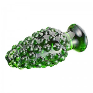 Crystal Glass Pineapple-shaped Anal Butt Plug for Men and Women