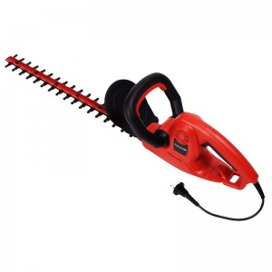 Lightweight extendable long reach electric rotary hedge trimmer