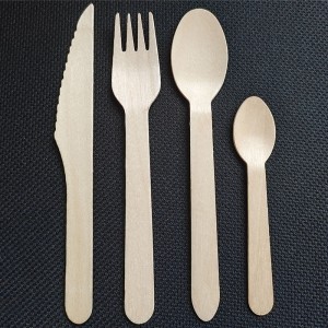Disposable Birch Wood Cutlery Biodegradable 100%Natural