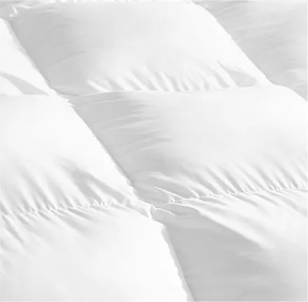 25/75 Goose/Duck Down Feather All-Season Comforter Queen /King / Super Oversize Duvet Insert, , Premium Baffle Box, 100% Egyptian Cotton Cover