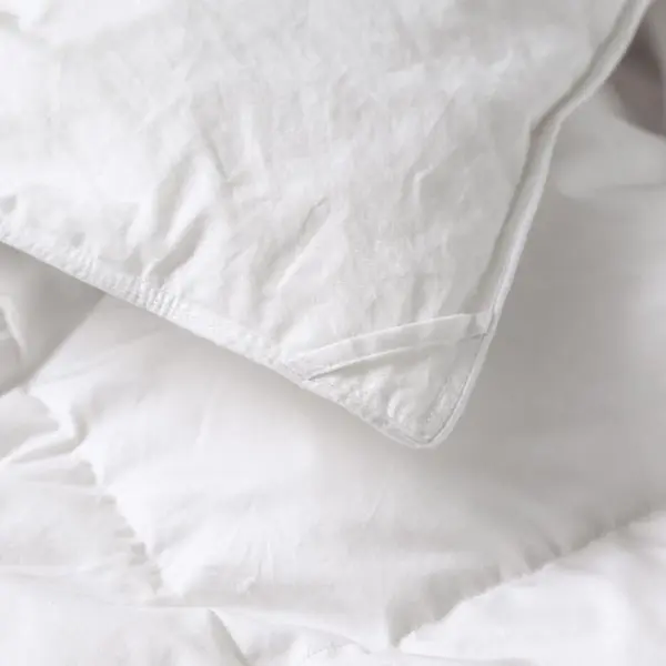 50/50 White Duck Down Comforter, Noiseless Soft Poly /Cotton(TTC) Down Comforter-Home & Hotel Collection- Medium Warmth All Season Fluffy Duvet Insert