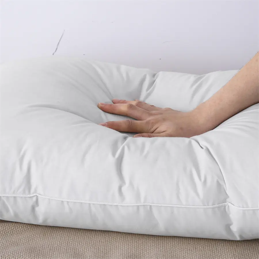 5% Grey Goose Down Feather Pillow Inserts -suitable for Side and Back Sleeper-100% Organic Cotton Cover Bed Pillows