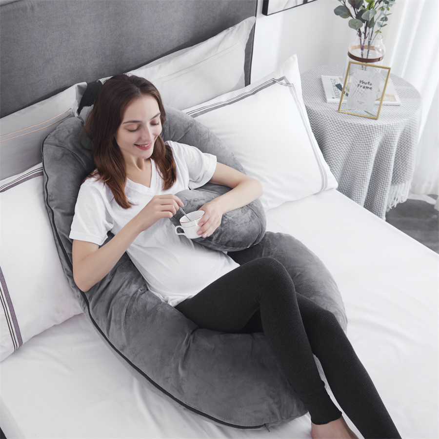 Custom Discount Zero Two Pillow Manufacturer –  Pregnancy Pillow C Shaped Full Body Pillow Maternity Support Pillow for Pregnant Women – HANYUN