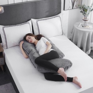 China wholesale Hotel Grand Softy Around Pillow Manufacturer –  Pregnancy Pillow for Sleeping U Shaped Pregnancy Full Body Pillow Maternity Support Pillow for Pregnant Women – HANYUN