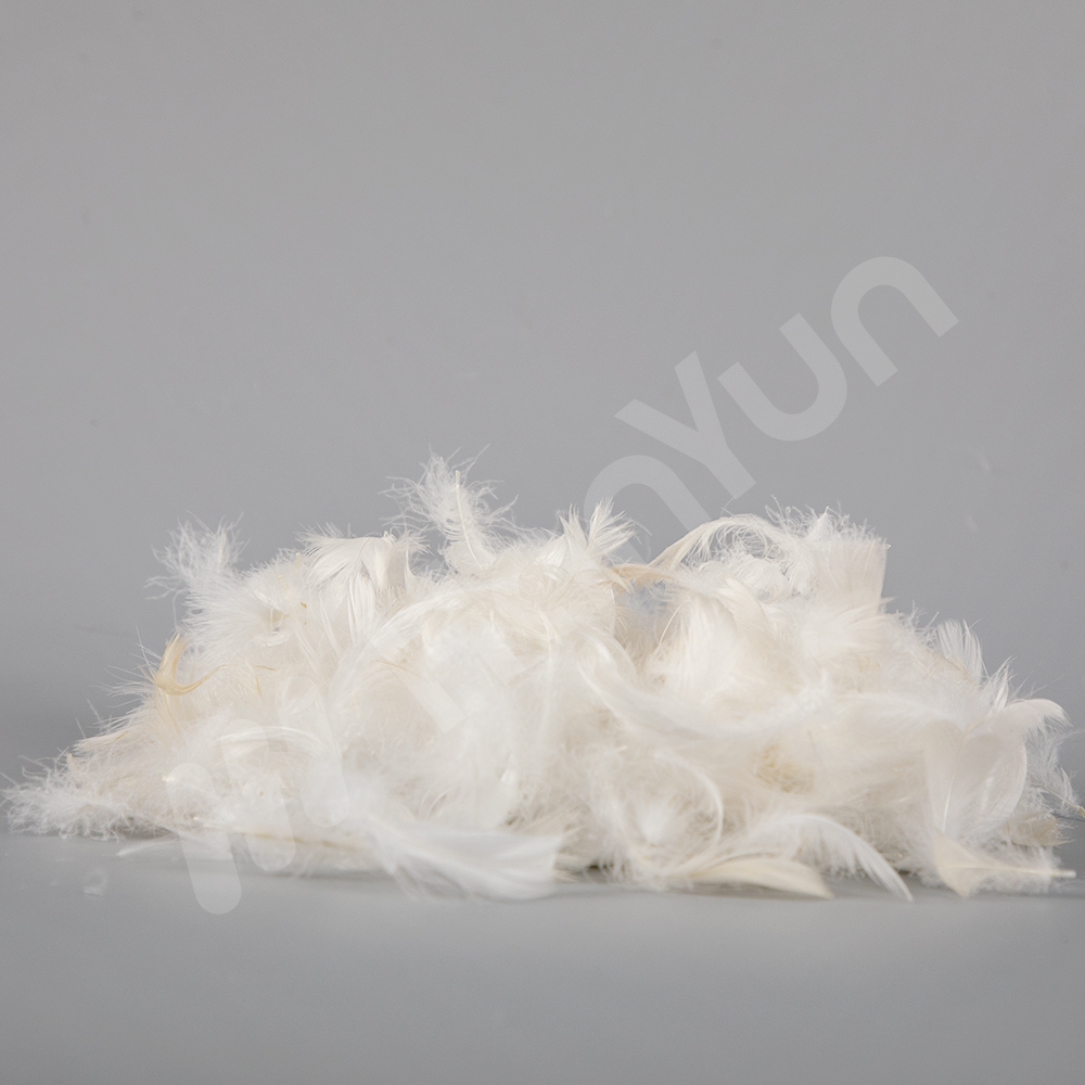 Washed White Goose Feather 2-4 cm