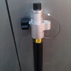 Rugged GPS Carbon Fibre Pole Prism GPS Pole 2.5m RTK Rover Pole
